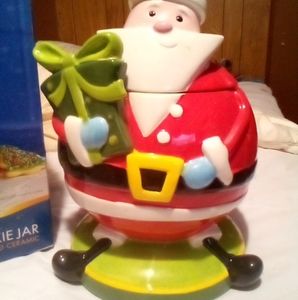 Brand new Santa cookie jar